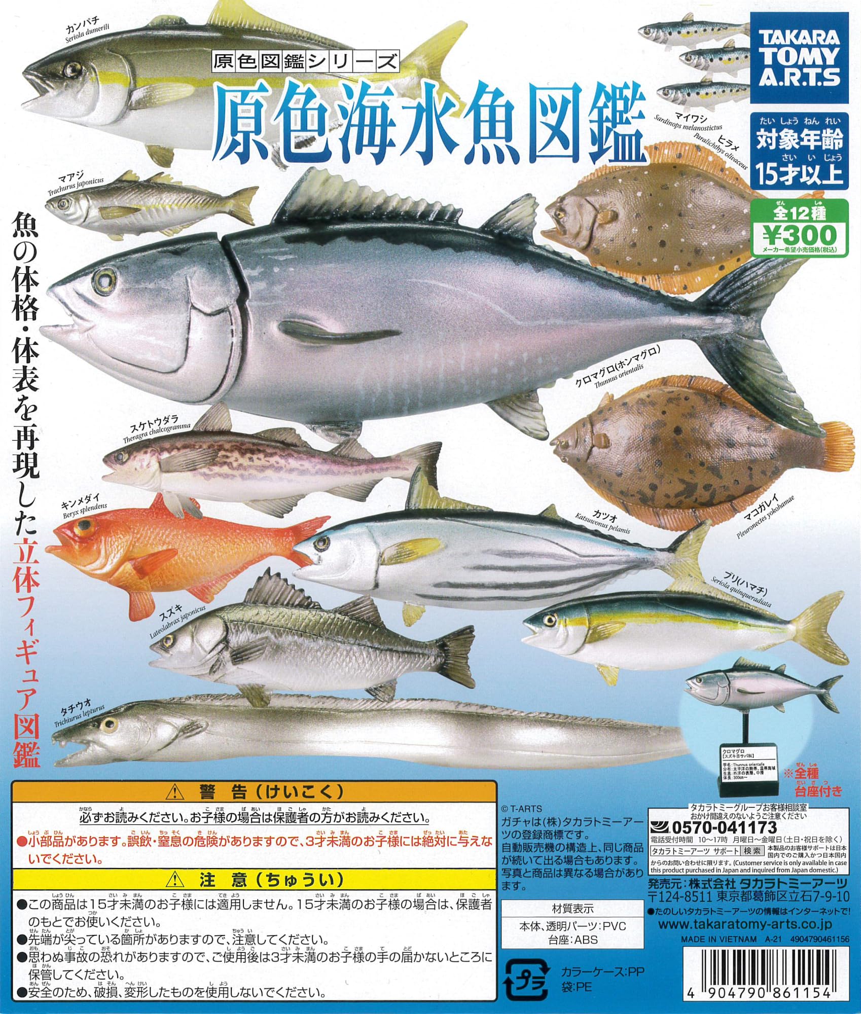 Amazon | ガチャガチャ 原色シリーズ 原色海水魚図鑑 全12種（2021年